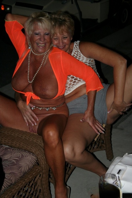 older tanned woman legs open